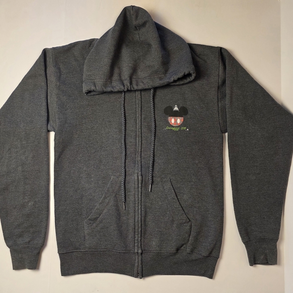 Hoodie FullZip Dark Gray Disneyland Resort  2018 Unisex/Adult Size S